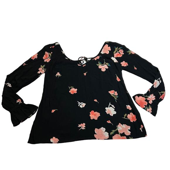 Billabong Distant Highway Blouse Top Size Small Lightweight Floral Print - Picture 3 of 11